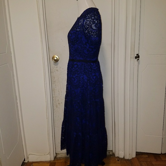 Maggy London tiered lace overlay midi dress - Picture 7 of 7